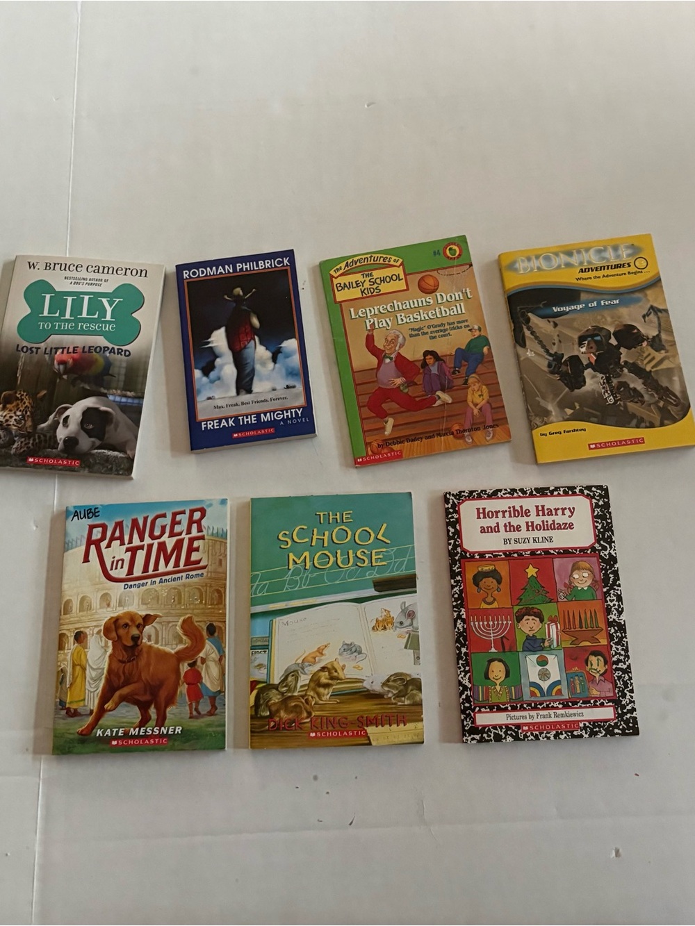 Scholastic paperback book set of 7